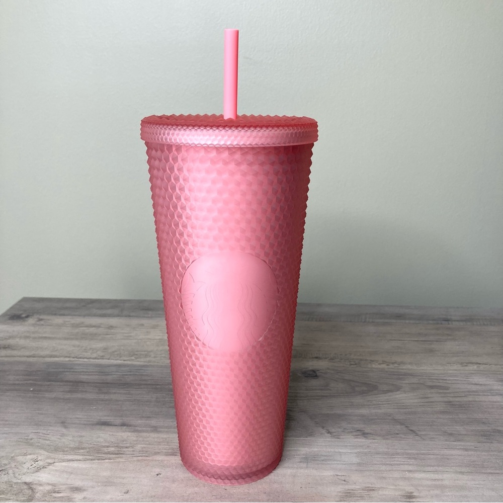 STARBUCKS Pink Lemonade Studded Jelly Soft Touch Tumbler Cup